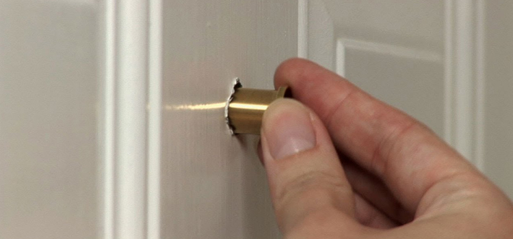 peephole door repair in Clayton